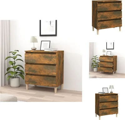 Produktbild von vidaXL Sideboard Räuchereiche 60x35x69 cm Holzwerkstoff -  Sideboards