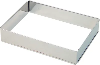 Zdjęcie produktu dla Lares 6012, Pierścień do ciasta, Prostokątny, Stal nierdzewna, 460 mm, 320 mm, 47 mm
