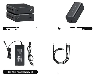 Immagine prodotto di Amplificatore di potenza, uscita da 240 W, ingressi RCA e bilanciati, filtro di alimentazione 48 V 10 A