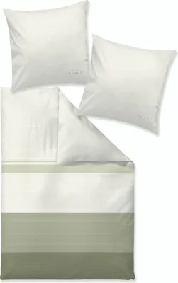Produktbild von IBENA Bettwäsche BUGATTI Satin BL 135x200 cm grün Bettbezug Bettzeug