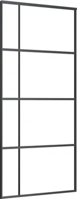 Immagine prodotto di Porta Scorrevole in Vetro ESG e Alluminio 90x205 cm Nera