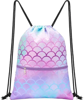Produktbild von Famanu Rucksack mit Zugband für Kinder - wasserfest, ideal für Strand und Schule