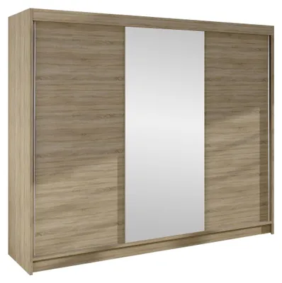 Produktbild von MIRJAN24 Schiebetürenschrank  Derby I, Kleiderschrank, Stilvoll Schlafzimmer Garderobenschrank (Farbe: Sonoma Eiche)