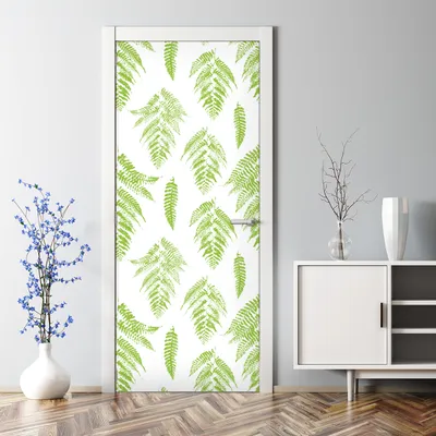 Produktbild von Dekorative Türtapete selbstklebend Klebefolie Türposter Türaufkleber Exotische Blumen 70 x 200 cm