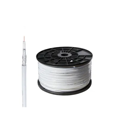 Image de Câble coaxial SAT 1,1/5,0, 4 conducteurs, ALU CCS, >110 dB, 100 m