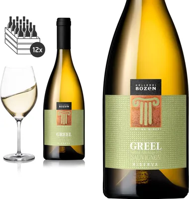Produktbild von 12er Karton 2020 Greel Sauvignon Blanc Riserva DOC Südtirol von Kellerei Bozen/Gries Weißwein