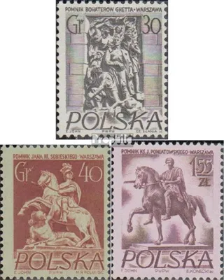 Produktbild von Briefmarken Polen 1956 Mi 974-976 (kompl.Ausg.) postfrisch Denkmäler Warschaus
