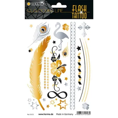 Produktbild von Herma 15153 FLASH TATTOO Sticker - Flamingo
