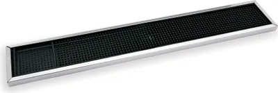 Produktbild von Barmatte mit Edelstahlwanne 60 x 10 x 1,7 cm