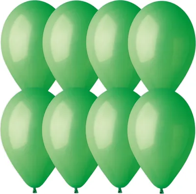 Produktbild von 50 Luftballons grün, 24 cm / 10 inch