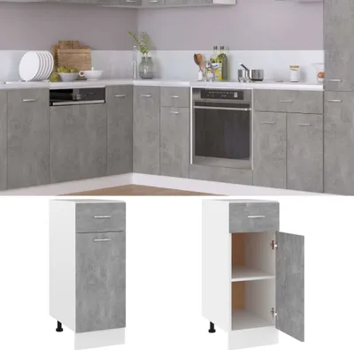 Zdjęcie produktu dla vidaXL Szafka z szufladami Lyon beton szary 30x46x81,5 cm materiał drewnopochodny