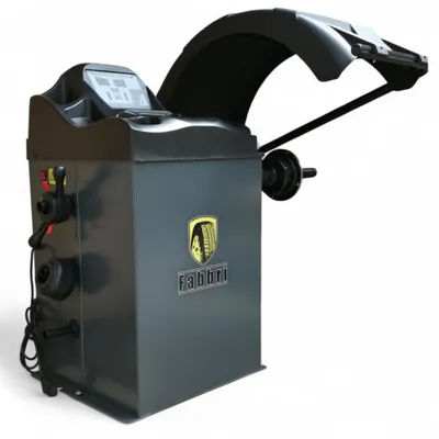 Produktbild von Radauswuchtmaschine halbautomatisch  Auswuchtmaschine für 10–24" Felgen  65 kg Radlast, ±1 g Genauigkeit  KFZ Reifenwuchtmaschine
