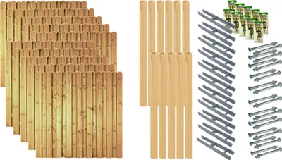 Produktbild von Zaun / Sichtschutzzaun / Lieke-Serie 8, (Set), 10 Elemente, LxH: 1899x180 cm