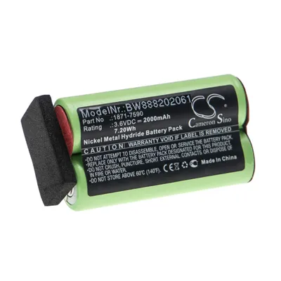 Produktbild von vhbw Akku kompatibel mit Moser Wella Academy ChromStyle, Super Cordless 1872 clipper, ChromStyle 1871 Haarschneidemaschine (2000 mAh, 3,6 V, NiMH)