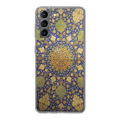 Produktbild von MuchoWow® Handyhülle Schutzhülle Hülle für Samsung Galaxy S21 Kreis - Decke - Blau Silikon Softcase Handy Hülle - Softcase