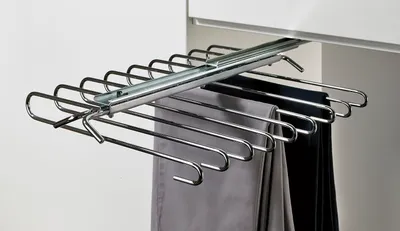 Produktbild von HETTICH Hosenhalter einarmig Stahl verchromt