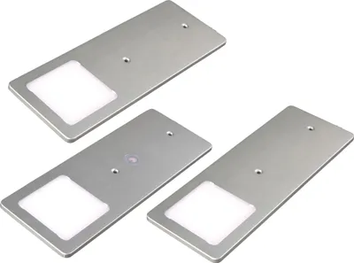 Produktbild von kalb | Silber 5W - sehr flache Küchenleuchte mit Touch-Dimmfunktion 3er Set neutralweiß