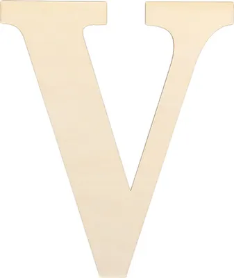 Produktbild von Unpolierte hölzerne Ornament DIY Minimalist dekorativ 26 Buchstaben Alphabete Block Wohnkultur-V