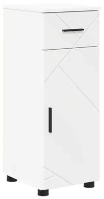Obrázek produktu pro vidaXL Koupelnová skříňka bílá 30 x 35 x 80 cm Materiál na bázi dřeva a kovu