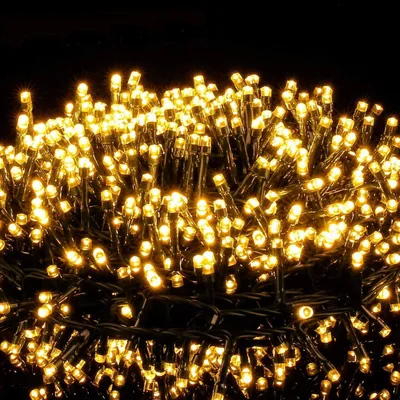 Obrázek produktu pro Vánoční osvětlení, 25 metrů, 1000 LED diod, vhodné pro venkovní použití, 8 světelných režimů, vodotěsné (IP44), dekorace, vánoční osvětlení