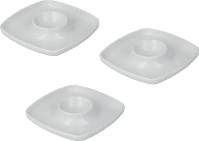 Produktbild von Metaltex 252921000 Eierbecher quadratisch aus Kunststoff im 3er Set / Frühstückszubehör