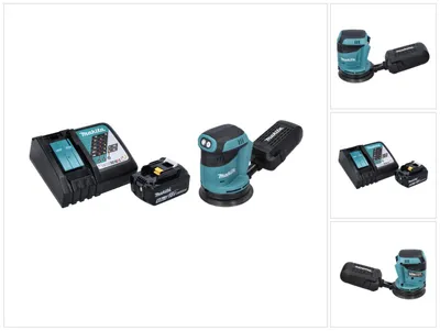 Produktbild von Makita DBO 180 RG1 Akku Exzenterschleifer 18 V 125 mm + 1x Akku 6,0 Ah + Ladegerät