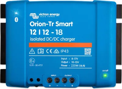 Produktbild von Victron Energy Batterie-Ladegerät Orion-Tr Smart 12/12-18A Isoliertes Dc-Dc-Ladegerät