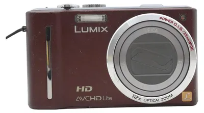 Produktbild von Panasonic Lumix DMC-TZ10 Digitalkamera Kompaktkamera Weinrot