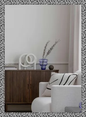 Zdjęcie produktu dla nielsen HOME lustro ścienne Florentina, srebrne, tworzywo sztuczne, ok. 50x70 cm
