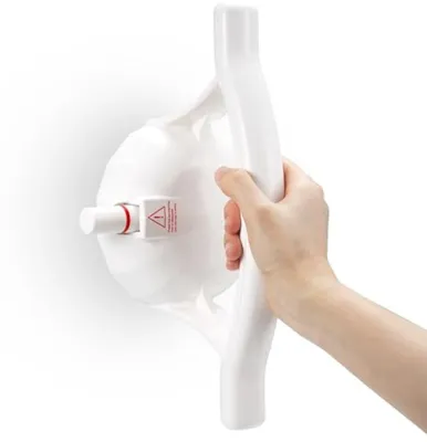 Productafbeelding van PromoHome® Douchegreep met zuignap – Veilige handgreep voor de badkamer, zonder boren, met vacuümpomp en kleurendikator, draagvermogen 130 kg