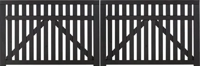 Produktbild von Plus Doppeltor Country 300 x 98 cm schwarz