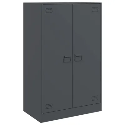Image de Buffet anthracite 67x39x107 cm acier
