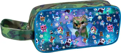 Image de Lumo Stars 56163, Trousse souple pour crayons, en tissu, multicolore, à motifs, 3 ans, fermeture à glissière