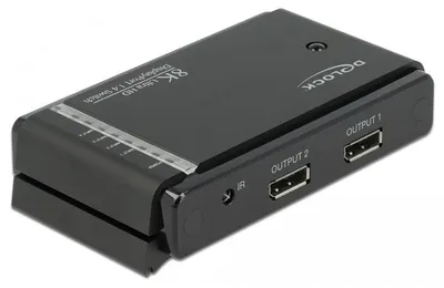 Obrázok produktu pre Delock DisplayPort 1.4 Prepínač 2 x 2 DisplayPort in na 1 x 2 DisplayPort out 8K