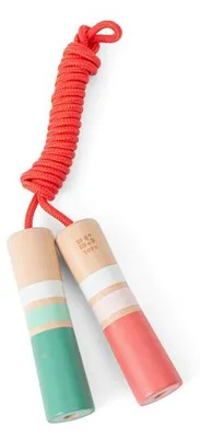 Image de corde de sprint Junior 2 mètres coton/bois rose