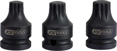 Obrázok produktu pre KS-Tools 515.1171-E 1/2" zásuvka na bity XZN, krátka, M14, na závese