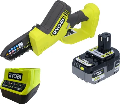 Produktbild von RYOBI RY18PSX10A Akku Astsäge 18 V 10 cm Brushless + 1x Akku 5,0 Ah + Ladegerät