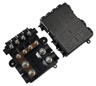 Productafbeelding van Zekeringhouder voor 2 x Mega + 4 x midi-zekeringen met busbar