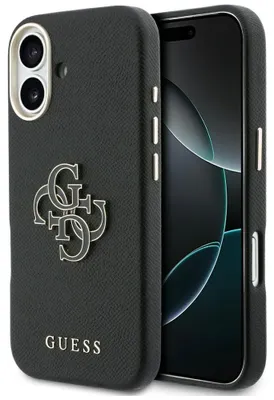 Immagine prodotto di Custodia GUESS compatibile con IPHONE 17 GUHCP17S5PS4RGGK (logo in resinaPoliuretanoFW) nera