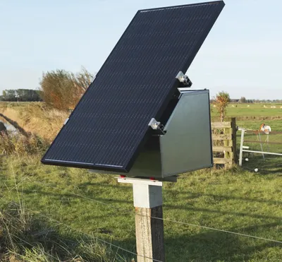 Produktbild von Gallagher Monokristallines Solarmodul/Solarpanel 120 Watt mit Regler