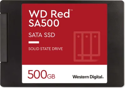 Produktbild von WESTERN DIGITAL SATA-SSD WD Red SA500, 500 GB, 7mm, intern