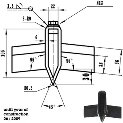 Produktbild von LESCHA ATIKA Ersatzteil | Spaltkreuz 22mm Aufnahme für Holzspalter ASP 10 N / SPL 10