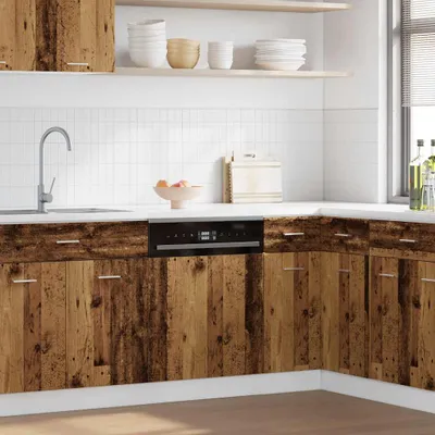 Produktbild von "im Angebot" Geschirrspülerblende Lyon Altholz-Optik 45x3x67 cm Holzwerkstoff - Küchenschränke CC24210
