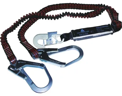 Productafbeelding van Delta Plus vangsysteem AN245200ADD met 2 haken en valdemper, 2 meter