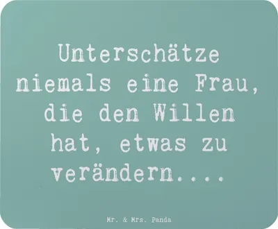Produktbild von Mr. & Mrs. Panda Mousepad Spruch Hoffnung Veränderung - Meeresbrise - Geschenk, Positivität, computer, Zitat, mauspad laptop, Gefühl, soziale Veränderungen, Mouse Pad, pc