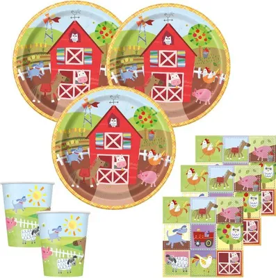 Produktbild von 8 Teller Bauernhof kleine Farm