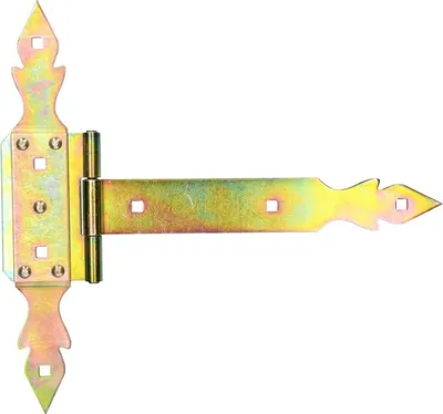 2 Kreuzgehänge 150mm Für Gartentore - Pulverbeschichtet Schwarz Für Holztüren