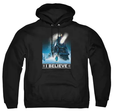 Productafbeelding van The Polar Express - "I Believe" hoodie voor heren/dames, uni model, TV40518 (maat M) (zwart)