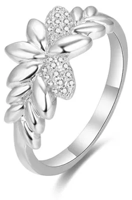 Produktbild von Silberring mit Zirkonia AGG347 - Umfang: 52 mm