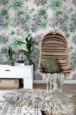 Produktbild von Coloray Fototapete 208x146 cm Latextapete Magicstick - Saftige floral.